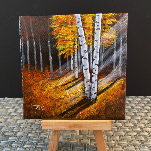 Hand Crafted Other - Hand Crafted Magnet-  Birch Trees